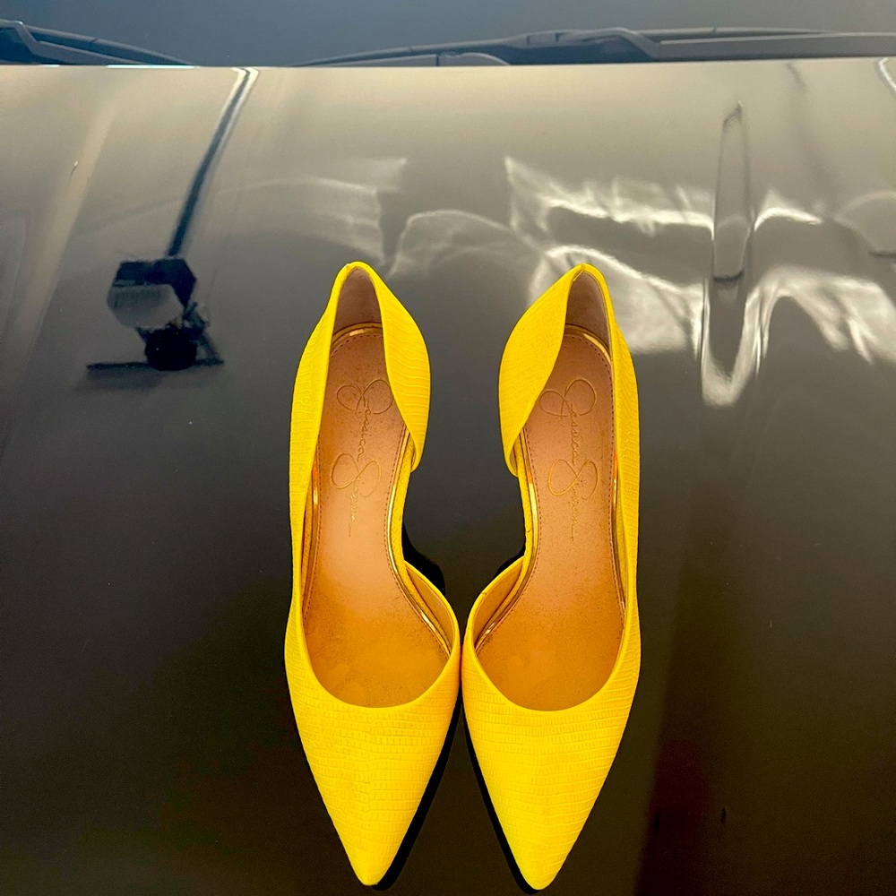 Yellow Jessica Simpson Heels